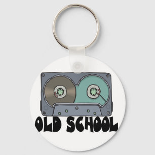 old school cassette tape keychain