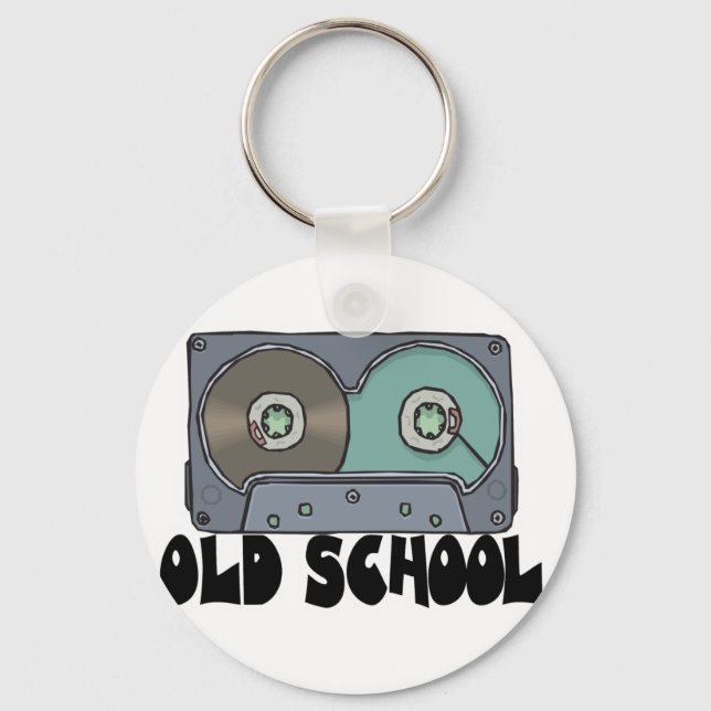 old school cassette tape keychain (Front)