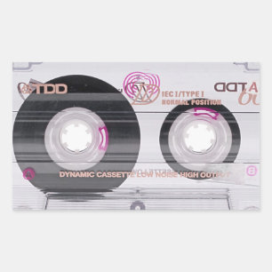 Old school cassette tape sticker