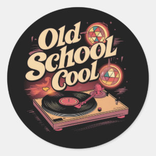 Old School Cool (2) Classic Round Sticker