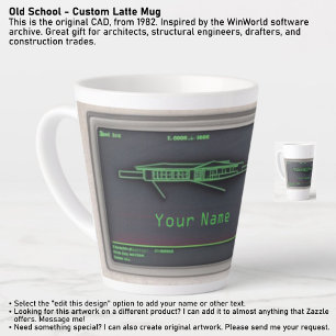 Old School - Custom Latte Mug