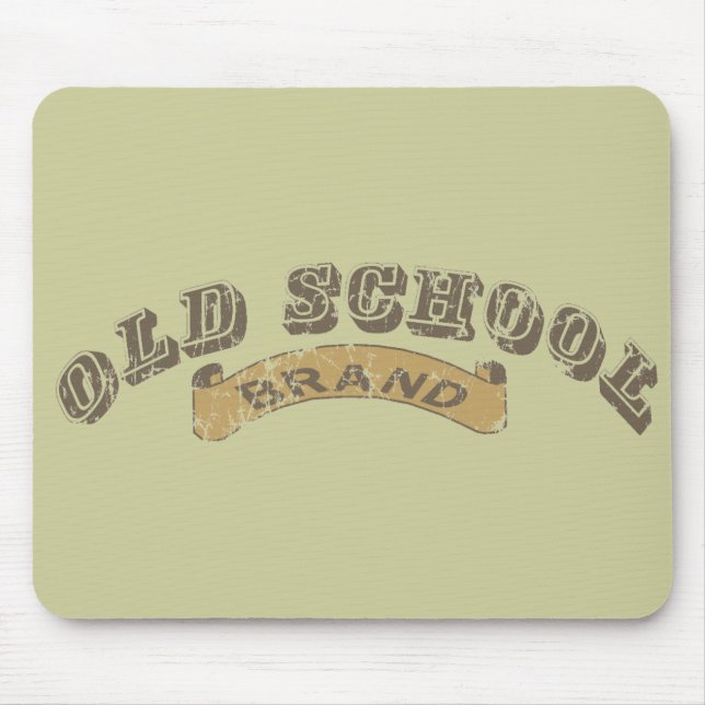 Old School - distressed Mouse Pad (Front)