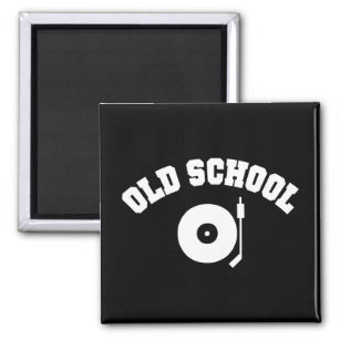Old School DJ Record Player Magnet