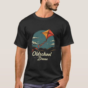 Old School Drone Kite lover Vintage Retro T-Shirt