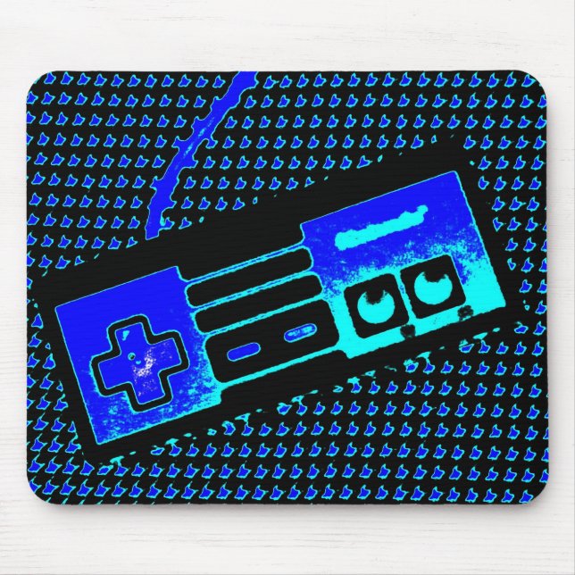 old school game controller mouse pad (Front)