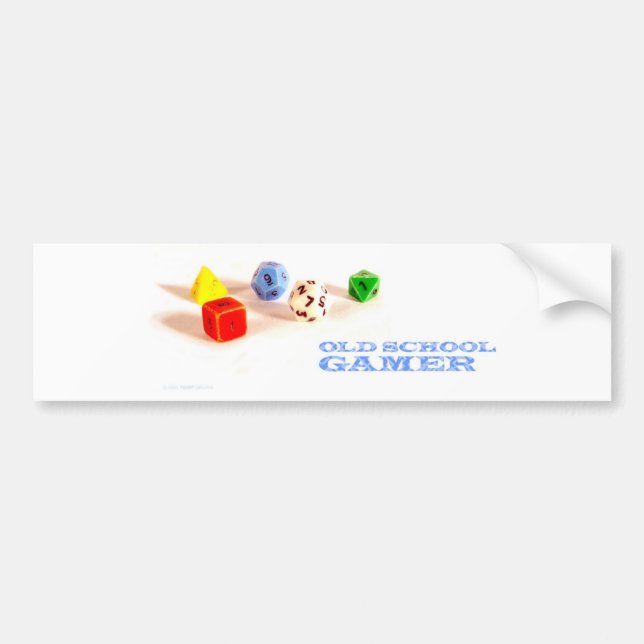 Old School Gamer • Bumper Sticker (Front)