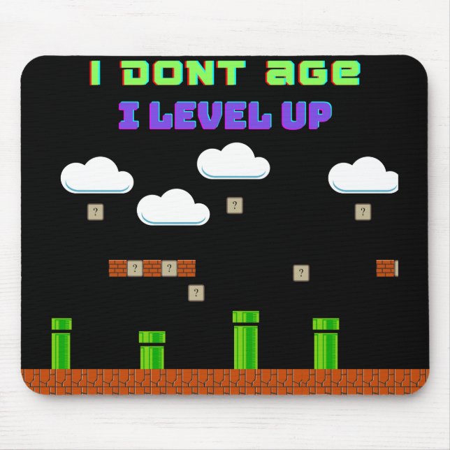 Old School Gamer Mousepad (Front)