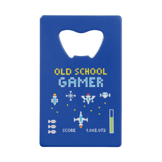Old School Gamer - Stellarship - Bottle Opener Wallet Bottle Opener