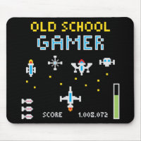 Old School Gamer - Stellarship - Mousepad