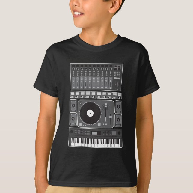 Old School Hip Hop Rap Music Beat Maker DJ Gift T-Shirt (Front)