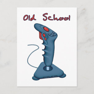 Old School Joystick Postcard