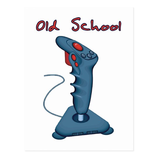 Old School Joystick Postcard