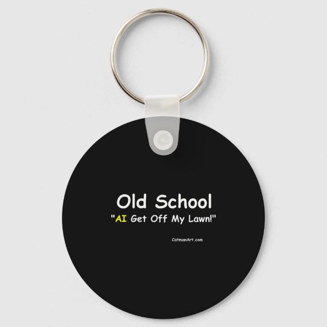 Old School  Keychain (Front)