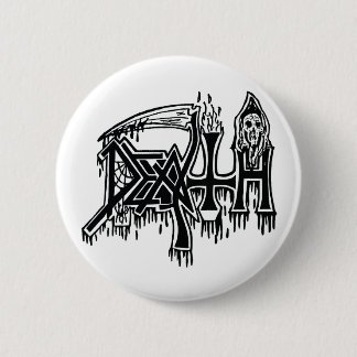 Old School Logo white button