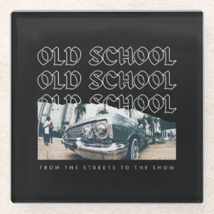 Old School Lowrider Tribute Glass Coaster