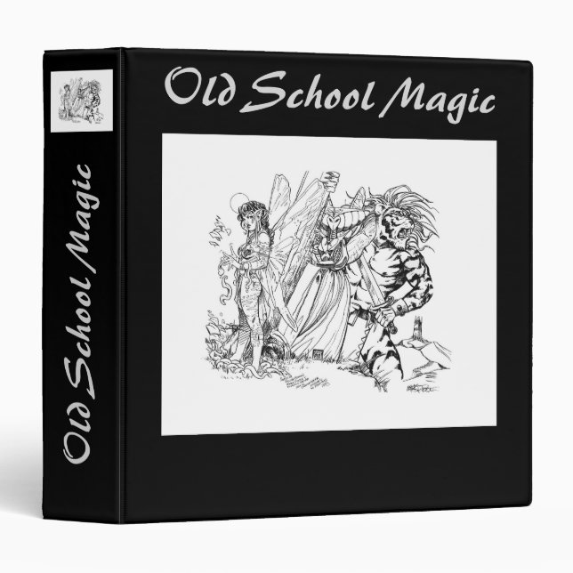 Old School Magic Binder (Front/Spine)