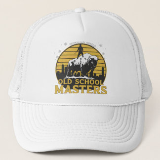 Old School Masters Retro Bull Graphic Trucker Hat