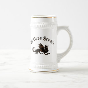 Old School - Medieval Dragon King Arthur Knights Beer Stein