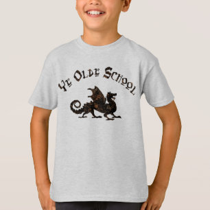 Old School - Medieval Dragon King Arthur Knights T-Shirt