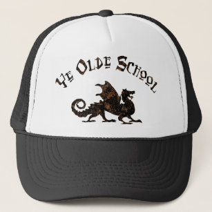Old School - Medieval Dragon King Arthur Knights Trucker Hat