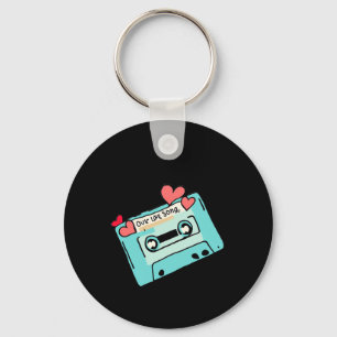 Old School Mixtape Sticker Keychain