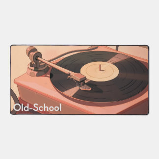 Old-School Music Vibes Desk Mat