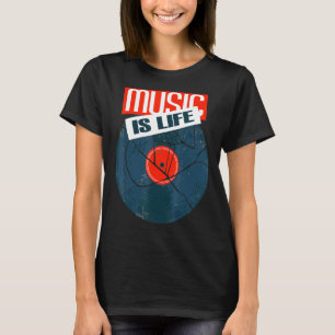 Old School Musicdj Boom Box Vintage Style T-Shirt
