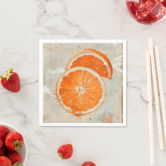 Old-School Orange Napkin (Insitu)