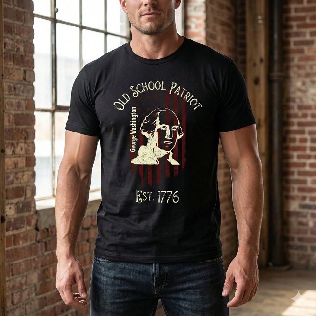 Old School Patriot T-Shirt Tri-Blend Shirt (Creator Uploaded)