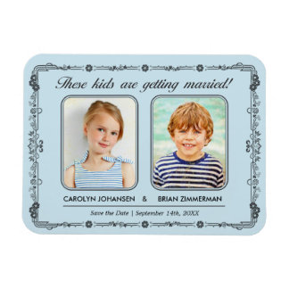 Old School Photo Save the Date Magnet