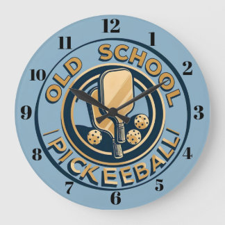 Old School Pickleball Wall clock