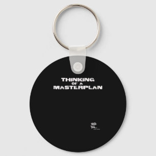 Old School Rap Hip Hop Merch Masterplan Quote 80s Keychain
