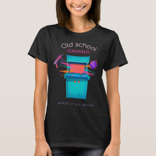 Old school retro gaming controllers and arcade T-Shirt