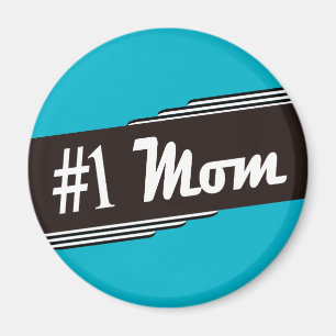 Old School Retro Vintage #1 Mom Magnet