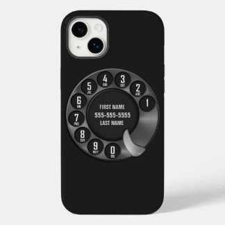 Old School Rotary Dial Phone Black Case-Mate iPhone 14 Plus Case