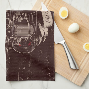 Old School Route 66 Kitchen Towel