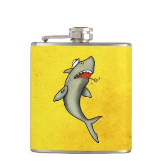 Old School Sailor Shark Hip Flask