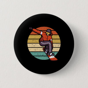 Old School Snowboarding - Snowboard  2 Inch Round Button