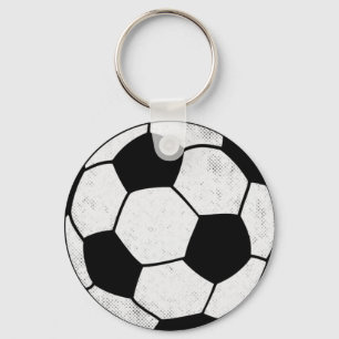 Old School Soccer Pitch Aesthetic Graphic Style Keychain