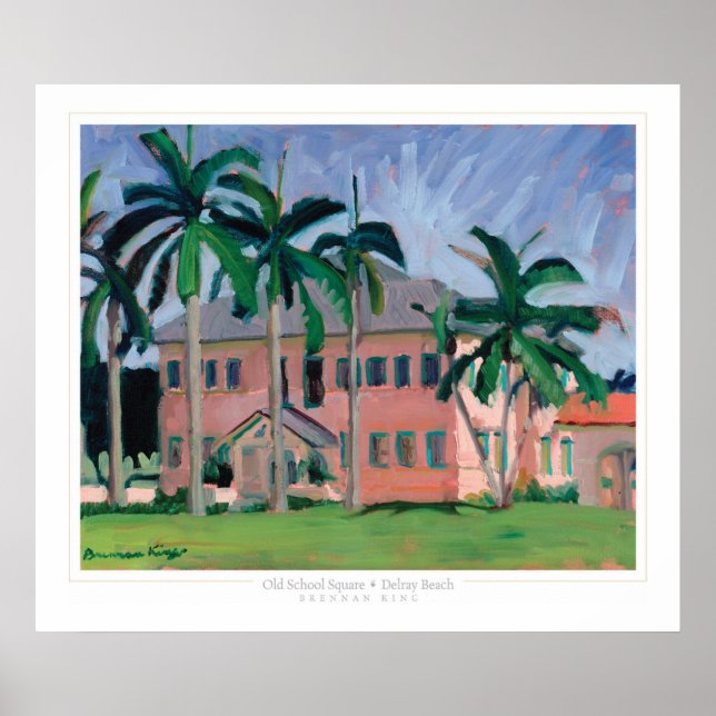 Old School Square print (Front)