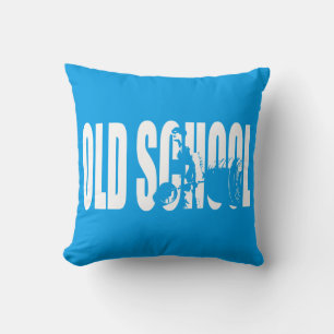 Old School Strength (Body building Motivation) Throw Pillow