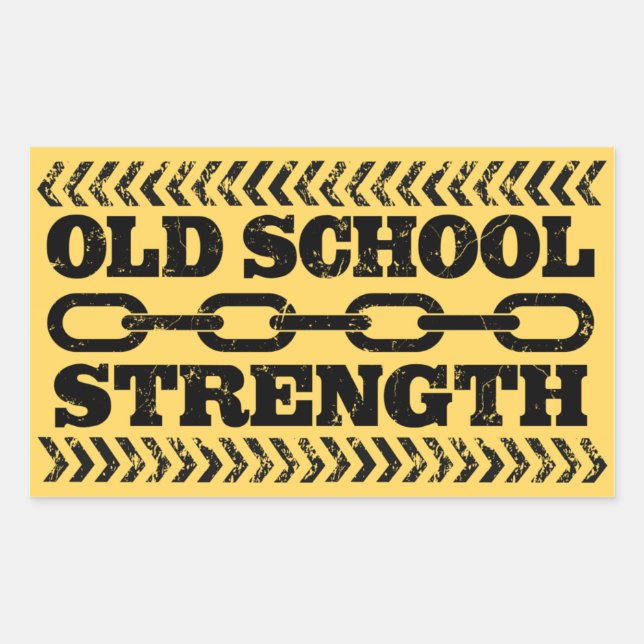 Old School Strength Sticker (Front)