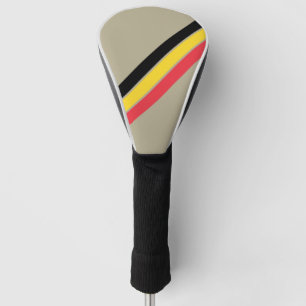 Old School Striped 70s 80s Retro Racing Stripes Golf Head Cover