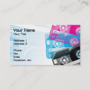 Old School Tapes and Boom box Profile Cards