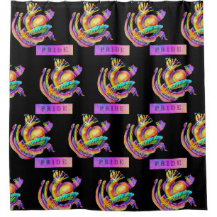 Old school tattoo design in pride colours