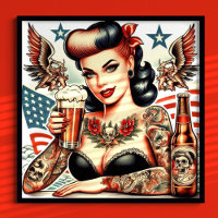 Old School Tattoo Girl