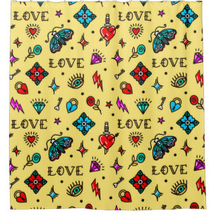 Old School Tattoo Love Pattern