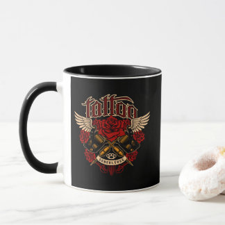 Old School Tattoo Sub Culture Roses Knuckles  Mug