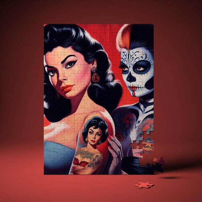 Old School Tattooed Pin-ups Jigsaw Puzzle (Creator Uploaded)