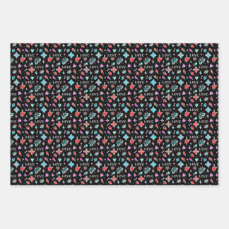 Old School Tattoos Wrapping Paper Sheet
